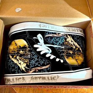 NEW Vans Metallica Pushead Sad But True Sk8 Hi Women's Shoes Size 9.5